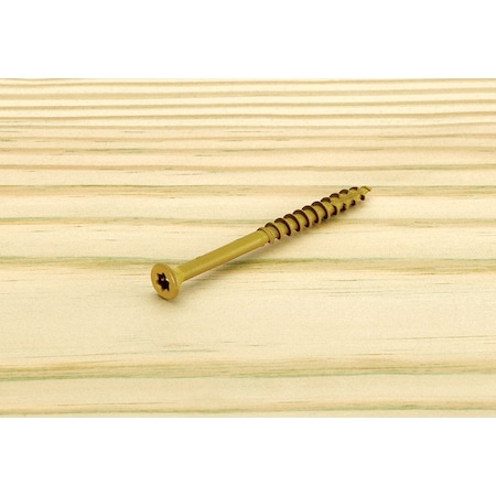 Starborn Deck Screw, #9 x 3 in, Carbon Steel, Flat Head, Torx Drive, 250 PK DT62F300